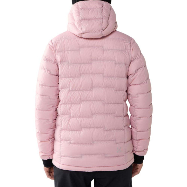 Haglofs Giacca Trekking Piuma Roc Flash Hood Dusty Rose Donna