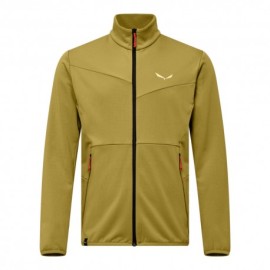 Salewa Felpa In Pile Puez Cammino Olive Oil Uomo