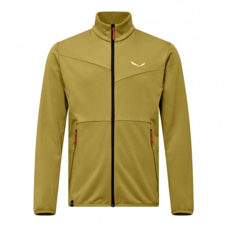 Salewa Felpa In Pile Puez Cammino Olive Oil Uomo