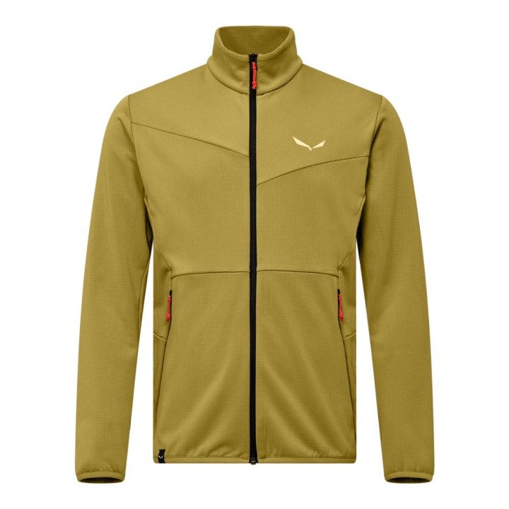 Salewa Felpa In Pile Puez Cammino Olive Oil Uomo