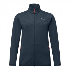 Salewa Felpa In Pile Puez Cammino Blueberry Donna