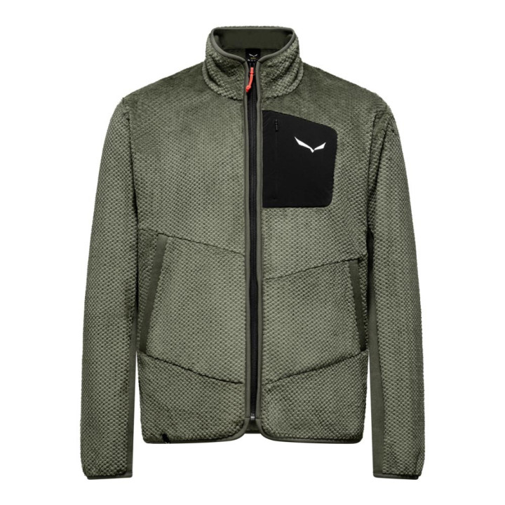 Salewa Felpa In Pile Puez Warm Faded Verde Uomo