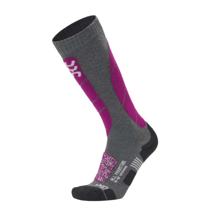 Uyn Calze All Mountain Medium Grigio Melange Purple Donna