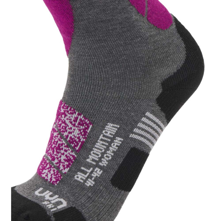 Uyn Calze All Mountain Medium Grigio Melange Purple Donna