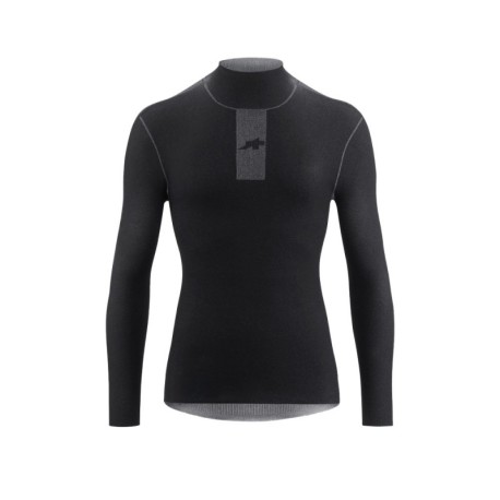 Assos Maglia Ciclismo Equipe Winter Skin Layer P1 Nero Series Uomo