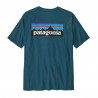 Patagonia T-Shirt Trekking P-6 Logo Responsabili-Tee Glacial Blue Uomo