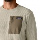 Patagonia Felpa In Pile R1 Air Crew Pelican Uomo