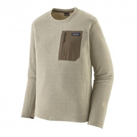 Patagonia Felpa In Pile R1 Air Crew Pelican Uomo