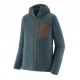 Patagonia Felpa In Pile R1 Air Full-Zip Hoody Summit Blue Uomo