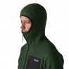 Patagonia Felpa In Pile R1 Air Full-Zip Hoody Treeline Verde Uomo