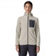 Patagonia Felpa In Pile R1 Air Full-Zip Hoody Birch Bianco Donna