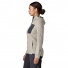 Patagonia Felpa In Pile R1 Air Full-Zip Hoody Birch Bianco Donna