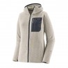 Patagonia Felpa In Pile R1 Air Full-Zip Hoody Birch Bianco Donna