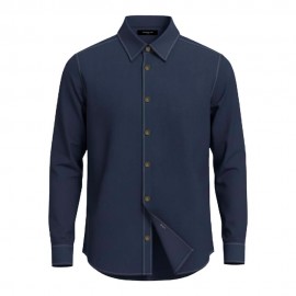Hamaki-Ho Camicia Denim Blu Uomo