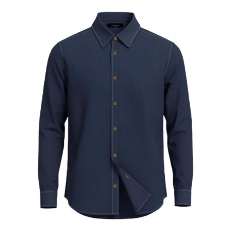 Hamaki-Ho Camicia Denim Blu Uomo
