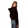 Calvin Klein Felpa Con Cerniera Monogram Nero Donna