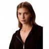 Calvin Klein Felpa Con Cerniera Monogram Nero Donna