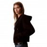 Calvin Klein Felpa Con Cerniera Monogram Nero Donna