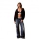 Calvin Klein Felpa Con Cerniera Monogram Nero Donna