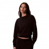 Calvin Klein Maglia Maniche Lunghe Girocollo Monogram Nero Donna