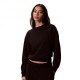 Calvin Klein Maglia Maniche Lunghe Girocollo Monogram Nero Donna