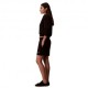 Calvin Klein Maglia Maniche Lunghe Girocollo Monogram Nero Donna