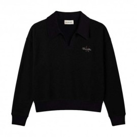 Calvin Klein Felpa Logo Nero Donna