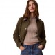 Calvin Klein Maglia Maniche Lunghe Girocollo Logo Piccolo Beige Donna