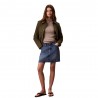 Calvin Klein Maglia Maniche Lunghe Girocollo Logo Piccolo Beige Donna