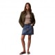 Calvin Klein Maglia Maniche Lunghe Girocollo Logo Piccolo Beige Donna