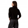 Calvin Klein Maglia Maniche Lunghe Dolcevita Big Logo Nero Donna