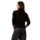 Calvin Klein Maglia Maniche Lunghe Dolcevita Big Logo Nero Donna
