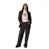 Calvin Klein Maglia Maniche Lunghe Dolcevita Big Logo Bianco Donna