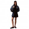 Calvin Klein Mock Neck Dress Nero Donna