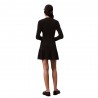 Calvin Klein Mock Neck Dress Nero Donna