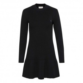 Calvin Klein Mock Neck Dress Nero Donna