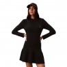 Calvin Klein Mock Neck Dress Nero Donna