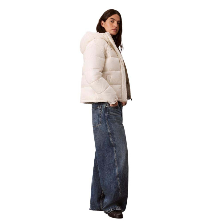Calvin Klein Piumino Shine Classic Puffer Bianco Donna
