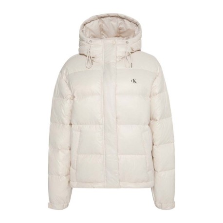 Calvin Klein Piumino Shine Classic Puffer Bianco Donna