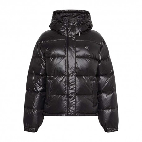 Calvin Klein Piumino Shine Classic Puffer Nero Donna