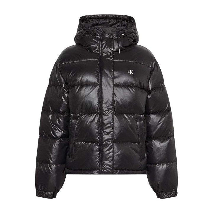 Calvin Klein Piumino Shine Classic Puffer Nero Donna