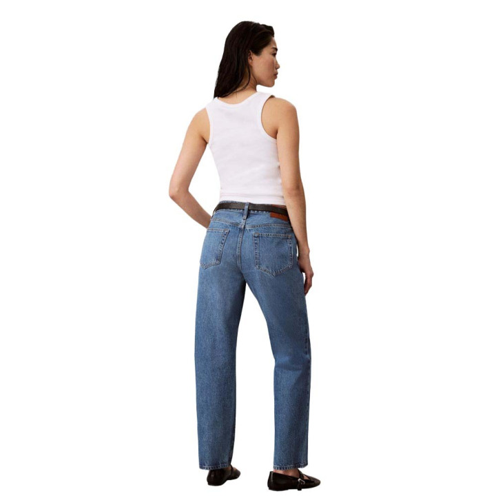 Calvin Klein Jeans Low Rise Modern Straight Blu Donna