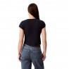 Calvin Klein T-Shirt Logo Varsity Nero Donna