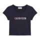 Calvin Klein T-Shirt Logo Varsity Nero Donna