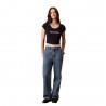 Calvin Klein T-Shirt Logo Varsity Nero Donna