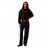 Calvin Klein T-Shirt Slim Fit Heart Logo Nero Donna