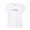 Calvin Klein T-Shirt Slim Fit Heart Logo Bianco Donna