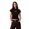 Calvin Klein T-Shirt Logo Nero Donna