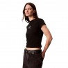 Calvin Klein T-Shirt Logo Nero Donna