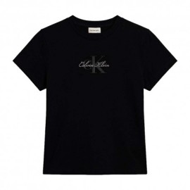 Calvin Klein T-Shirt Logo Nero Donna